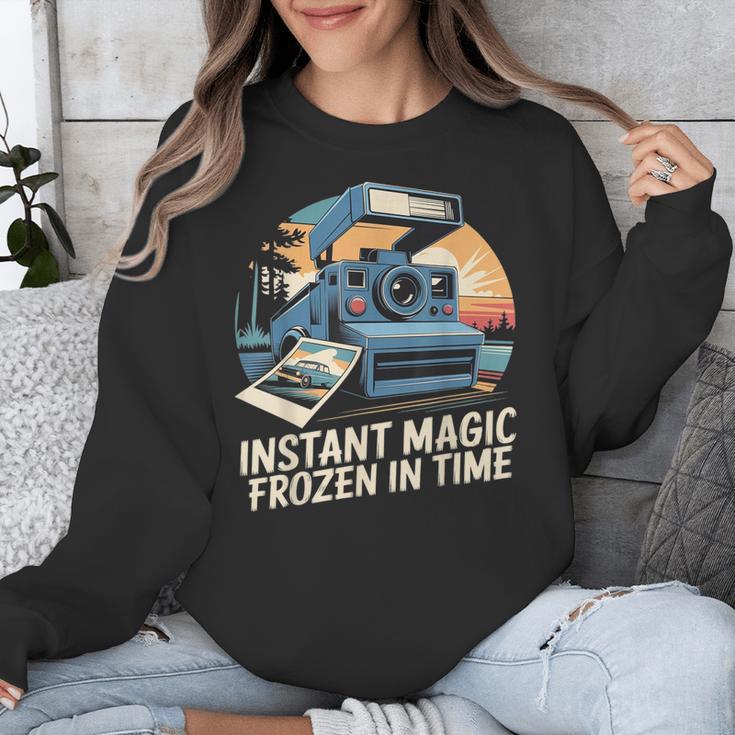 Instant Magic Frozen In Time Retro Camera Nostalgia Unisex Sweatshirt Instant Magic Frozen In Time Retro Camera Nostalgia Unisex Sweatshirt