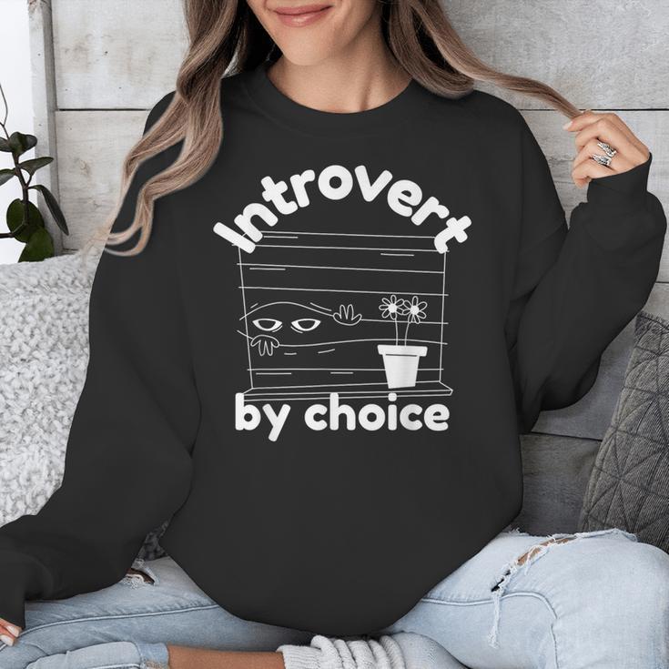 Introvert By Choice Introverted Unisex Sweatshirt Introvert By Choice Introverted Unisex Sweatshirt