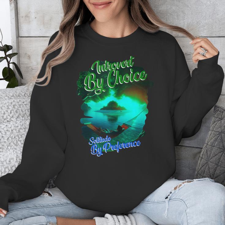 Introvert Choice Solitude By Preference Unisex Sweatshirt Introvert Choice Solitude By Preference Unisex Sweatshirt