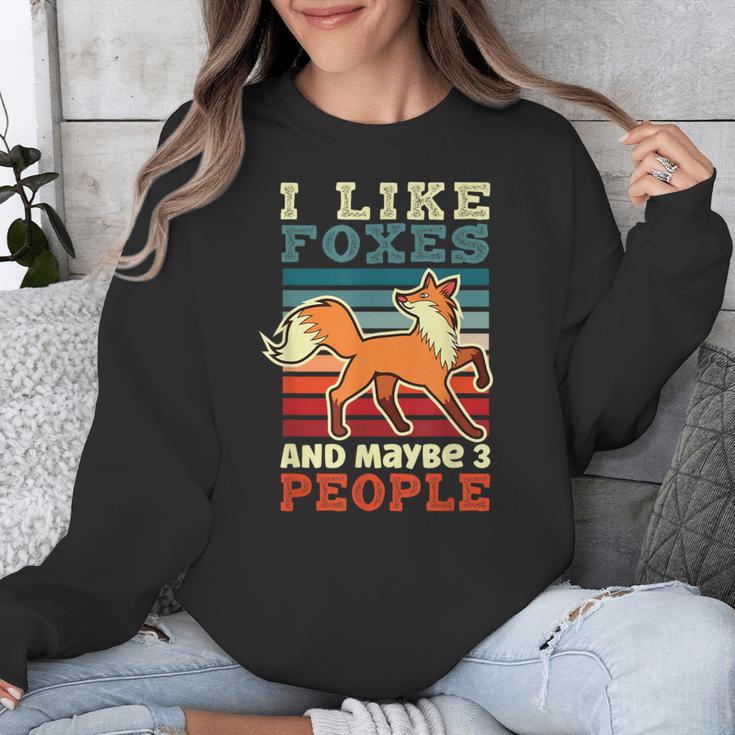 Introvert Fox Animal Lover Saying Loner Antisocial Unisex Sweatshirt