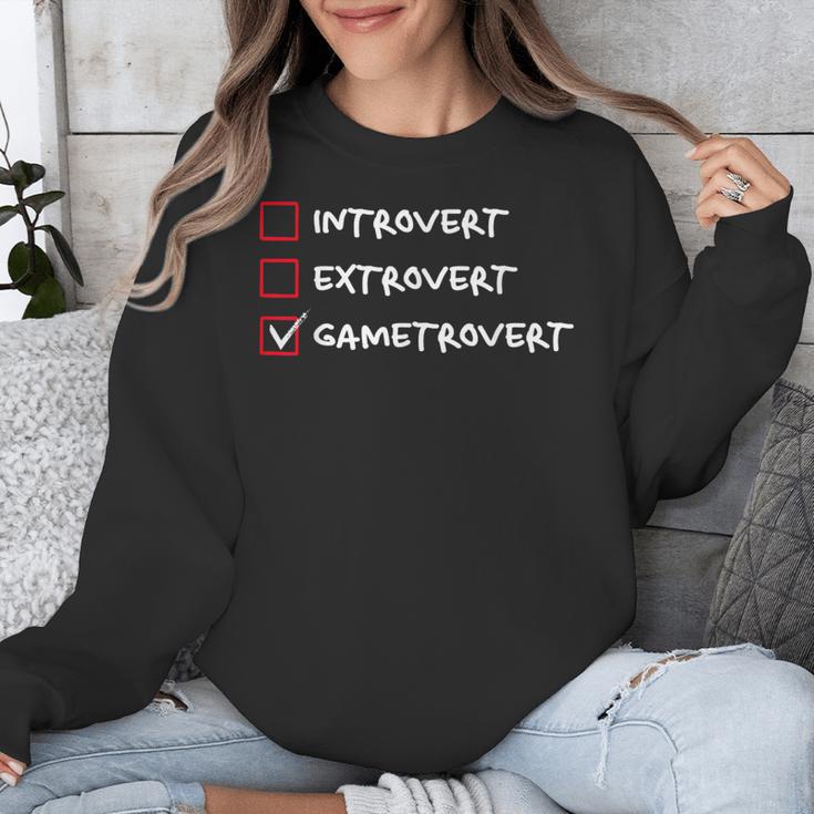 Introvert Gamer Gametrovert Video Game Lover 2025 Unisex Sweatshirt Introvert Gamer Gametrovert Video Game Lover 2025 Unisex Sweatshirt