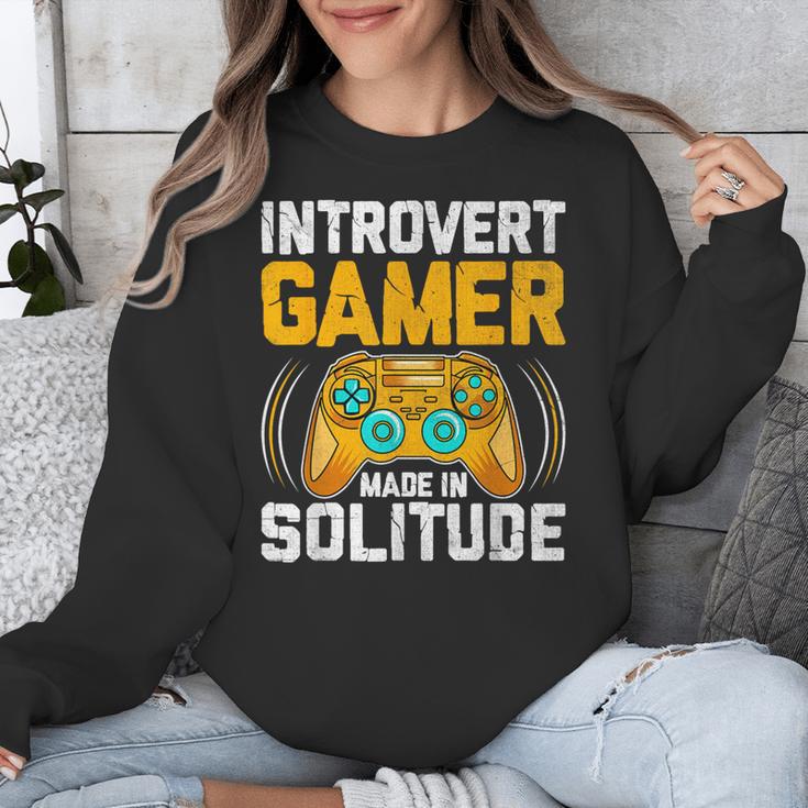 Introvert Gamer Video Games Anti Social Team Player Unisex Sweatshirt