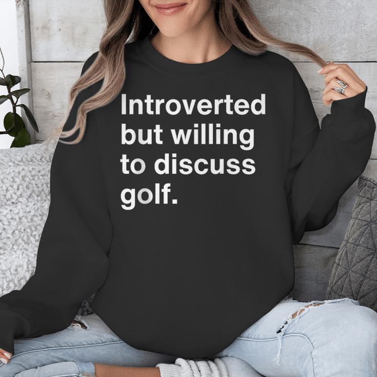 Introvert Golf Introverted Golfer Unisex Sweatshirt