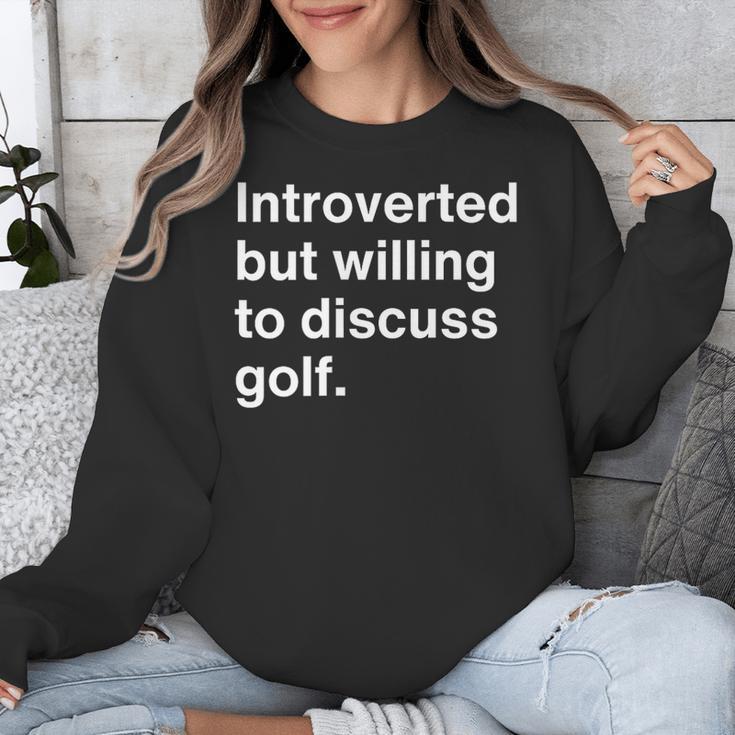 Introvert Golf Introverted Golfer Unisex Sweatshirt