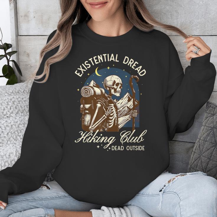 Introvert Hiking Club Antisocial Overthinking Anxiety Unisex Sweatshirt