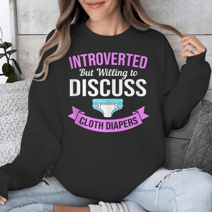 Introvert Hippie Mom Cloth Diapers Crunchy Mama Unisex Sweatshirt Introvert Hippie Mom Cloth Diapers Crunchy Mama Unisex Sweatshirt