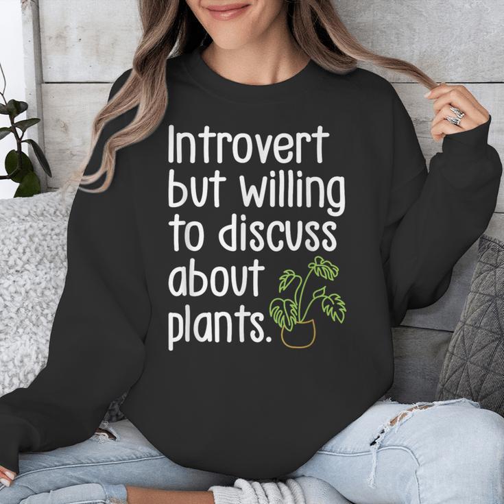 Introvert Humorous Plant Lover Gardening Unisex Sweatshirt Introvert Humorous Plant Lover Gardening Unisex Sweatshirt