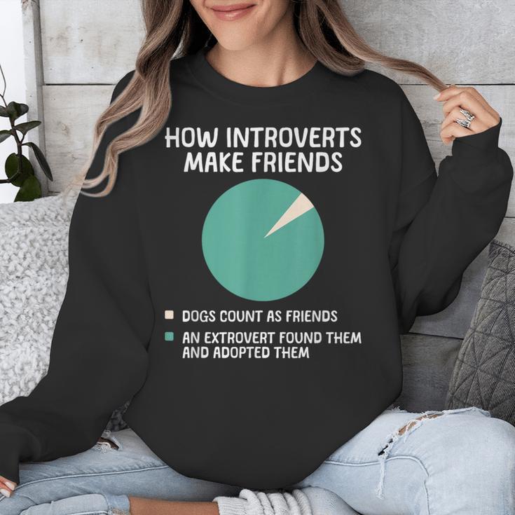 Introvert Introverted Person Awkward Introverts Dog Lover Unisex Sweatshirt