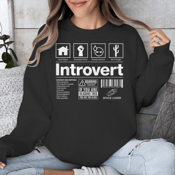 Introvert Label Signs Unisex Sweatshirt Introvert Label Signs Unisex Sweatshirt