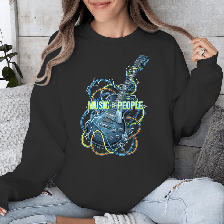 Introvert Music Lover Electric Guitar Rock Unisex Sweatshirt Introvert Music Lover Electric Guitar Rock Unisex Sweatshirt