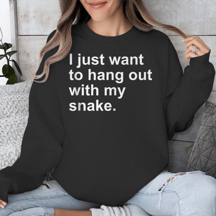 Introvert Pet Snake Owner Unisex Sweatshirt