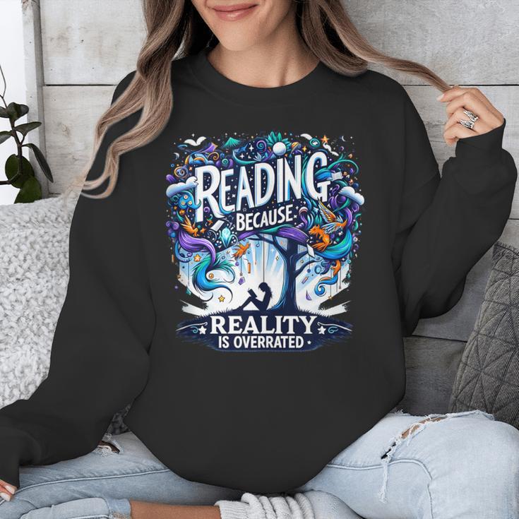 Introvert Reader Bibliofile Bookworm Loves Books Unisex Sweatshirt