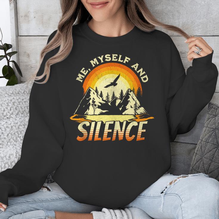 Introvert Relaxation Me Myself And Silence Mountain Vacation Unisex Sweatshirt Introvert Relaxation Me Myself And Silence Mountain Vacation Unisex Sweatshirt