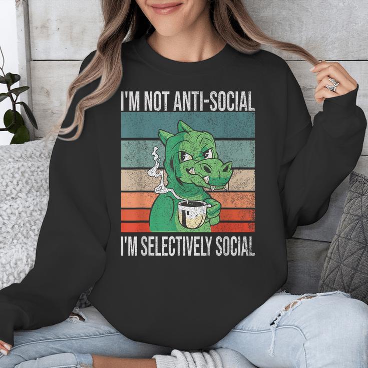 Introvert Selectively Social Anti-Social Shy Unisex Sweatshirt Introvert Selectively Social Anti-Social Shy Unisex Sweatshirt