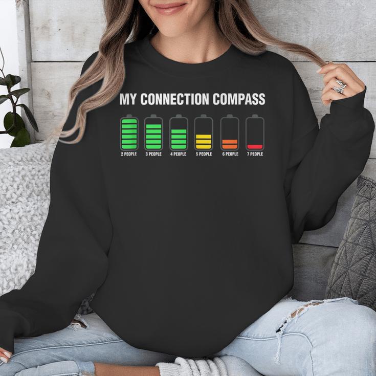 Introvert Tired Battery Unisex Sweatshirt Introvert Tired Battery Unisex Sweatshirt