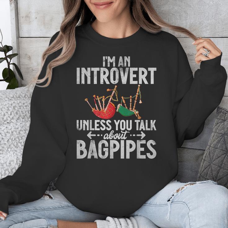 Im An Introvert Unless You Talk About Bagpipes Bagpiper Unisex Sweatshirt Im An Introvert Unless You Talk About Bagpipes Bagpiper Unisex Sweatshirt