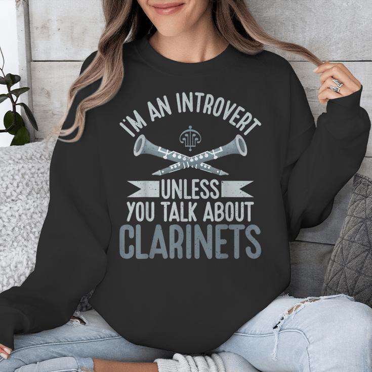 Im An Introvert Unless You Talk About Clarinets Unisex Sweatshirt Im An Introvert Unless You Talk About Clarinets Unisex Sweatshirt