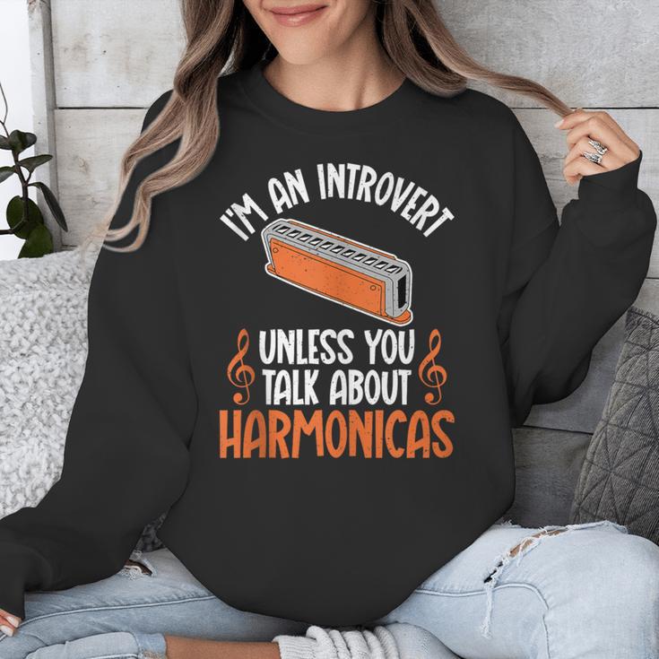Im An Introvert Unless You Talk About Harmonicas Unisex Sweatshirt Im An Introvert Unless You Talk About Harmonicas Unisex Sweatshirt