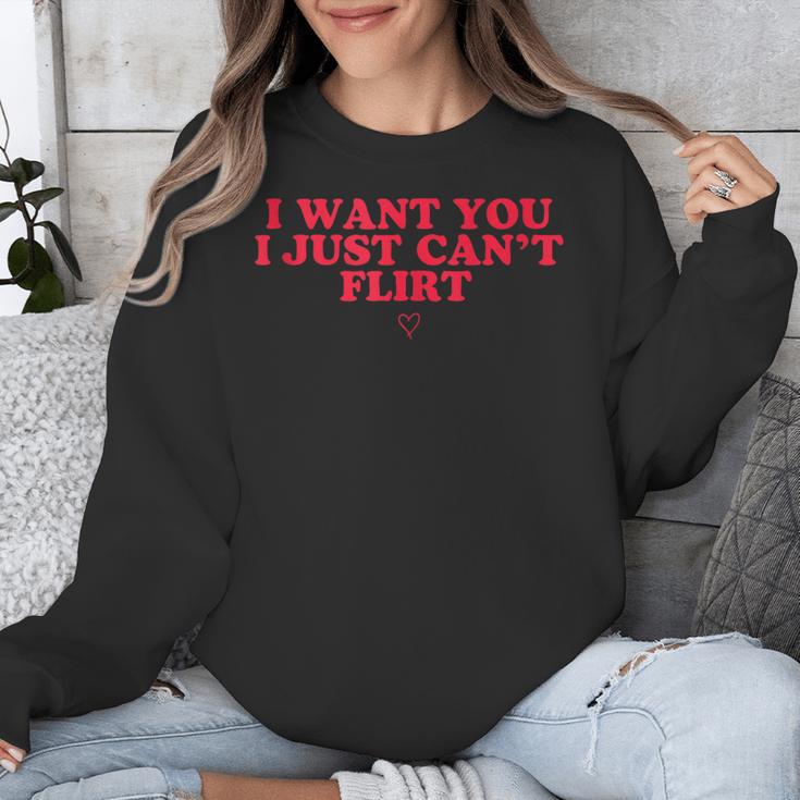 Introvert Valentines Day I Want You I Just Can't Flirt Unisex Sweatshirt Introvert Valentines Day I Want You I Just Can't Flirt Unisex Sweatshirt