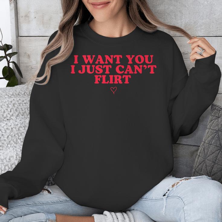 Introvert Valentines Day I Want You I Just Can't Flirt Unisex Sweatshirt Introvert Valentines Day I Want You I Just Can't Flirt Unisex Sweatshirt