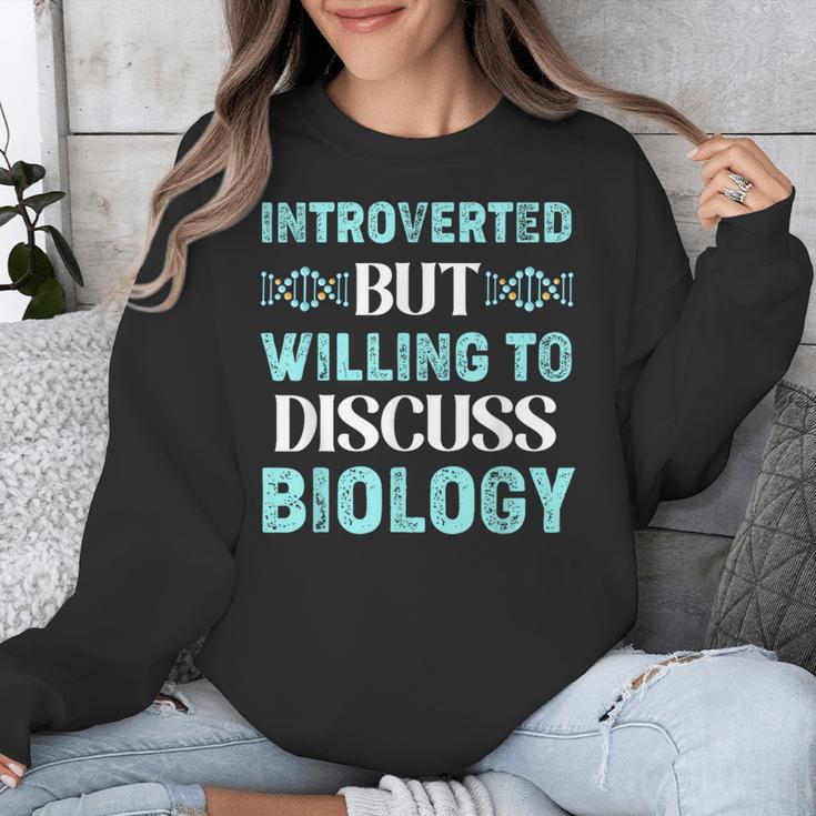 Introverted Biology Science Biologist Introverts Unisex Sweatshirt Introverted Biology Science Biologist Introverts Unisex Sweatshirt