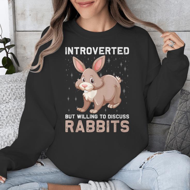 Introverted Rabbits Bunny Lover Rabbit Introvert Unisex Sweatshirt Introverted Rabbits Bunny Lover Rabbit Introvert Unisex Sweatshirt