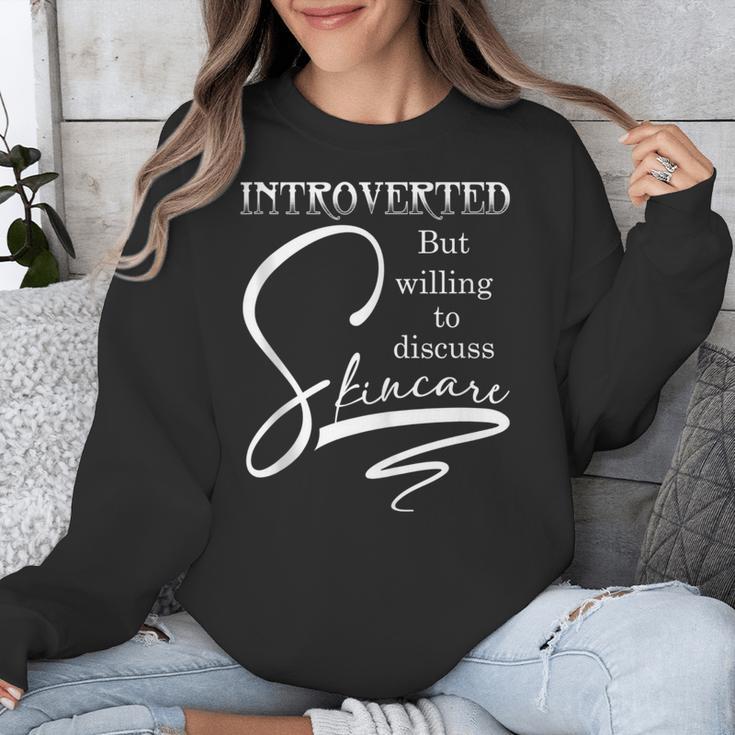 Introverted Skincare Esthetician Beautician Cosmetologist Unisex Sweatshirt
