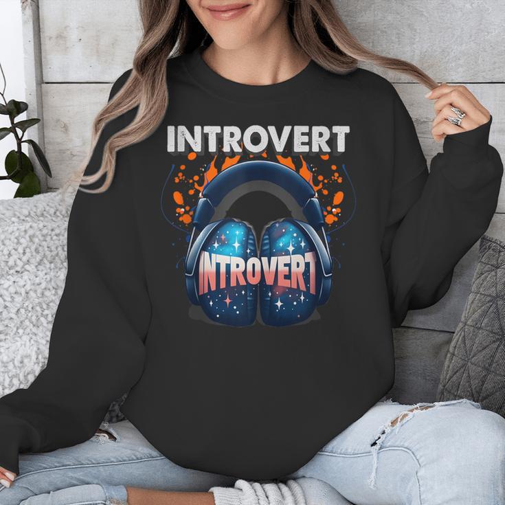 Introvert's Best Friend Noise-Canceling Headphones Unisex Sweatshirt Introvert's Best Friend Noise-Canceling Headphones Unisex Sweatshirt