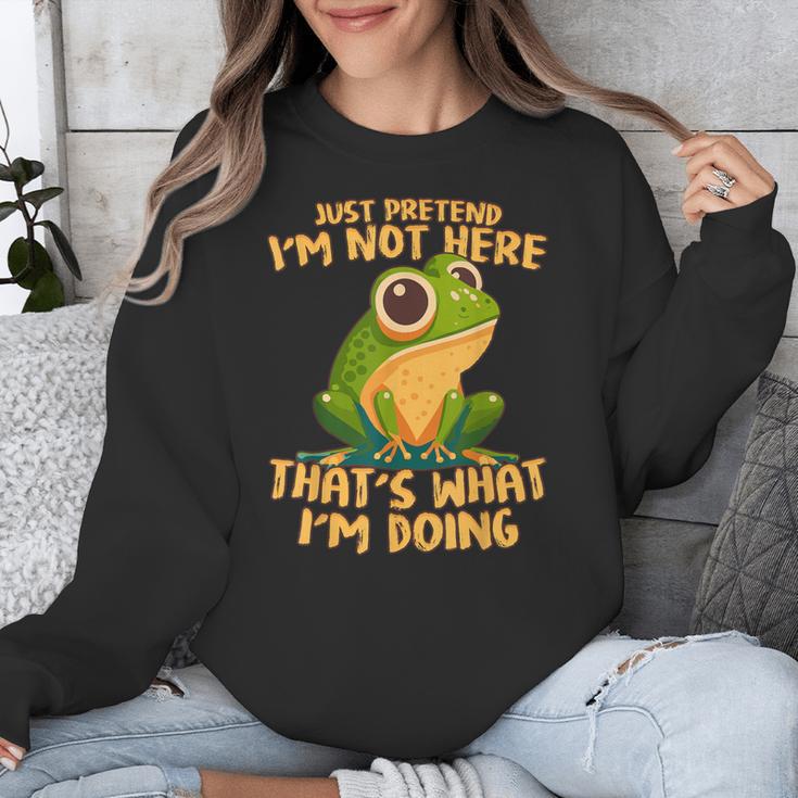 Introverts Thats What Im Doing Just Pretends Unisex Sweatshirt