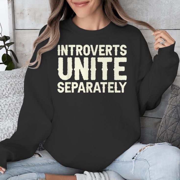 Introverts Unite Separately I Introvert Unisex Sweatshirt Introverts Unite Separately I Introvert Unisex Sweatshirt