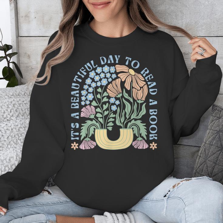 It's A Beautiful Day To Read A Book Librarian Book Lover Unisex Sweatshirt