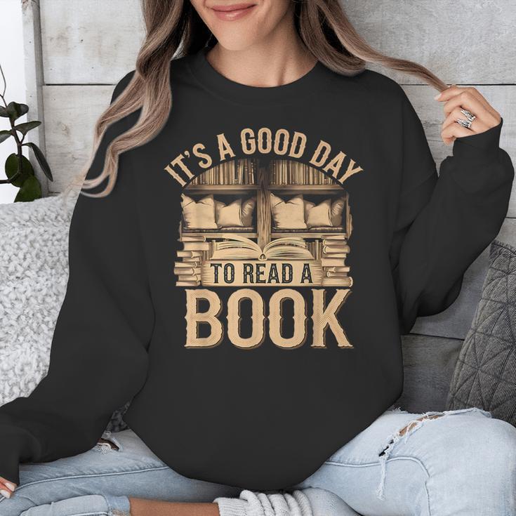 It’s a Good Day To Read a Book Lovers Library Reading Unisex Sweatshirt It’s a Good Day To Read a Book Lovers Library Reading Unisex Sweatshirt