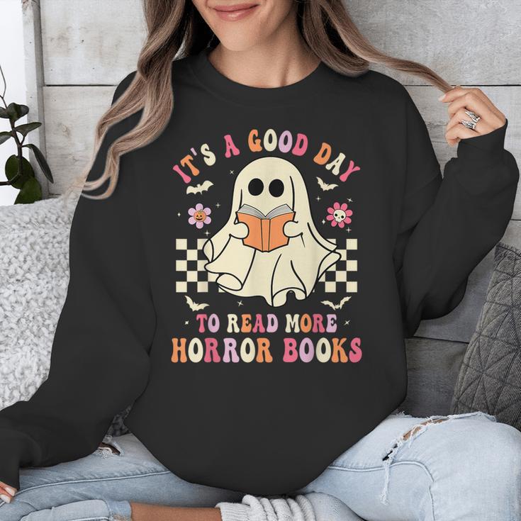 It's A Good Day To Read More Horror Books Halloween Unisex Sweatshirt It's A Good Day To Read More Horror Books Halloween Unisex Sweatshirt
