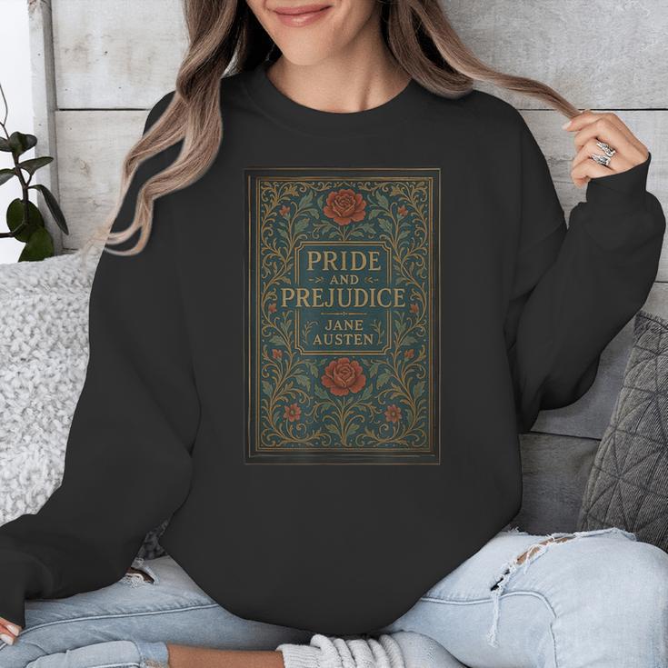 Jane Austen Pride And Prejudice Cover Mr Darcy Book Lovers Unisex Sweatshirt