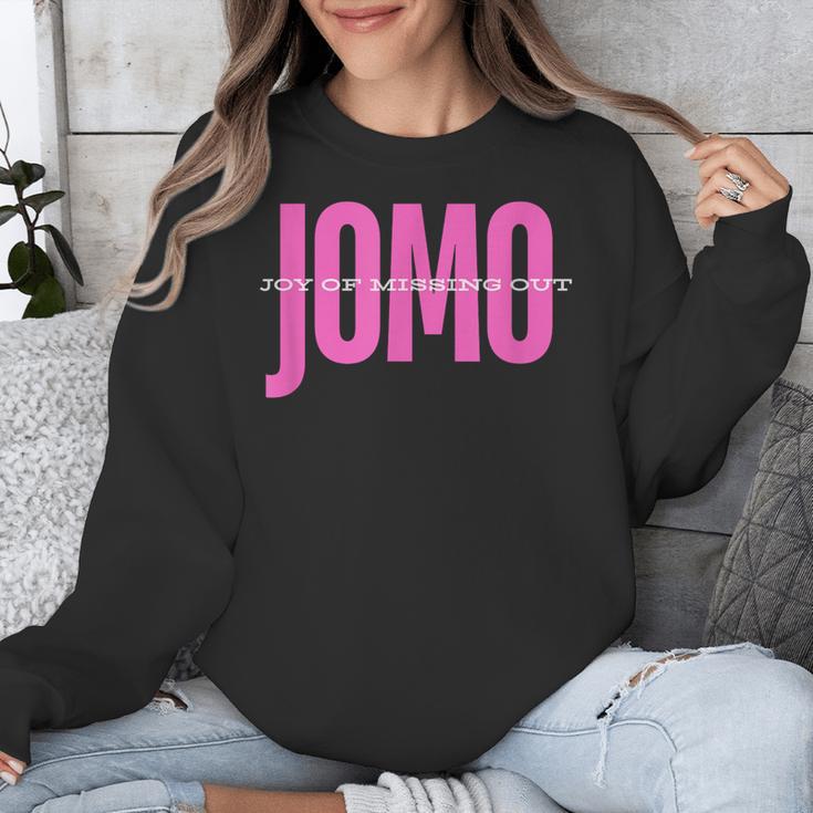JOMO Joy Of Missing Out For The Introvert Unisex Sweatshirt JOMO Joy Of Missing Out For The Introvert Unisex Sweatshirt