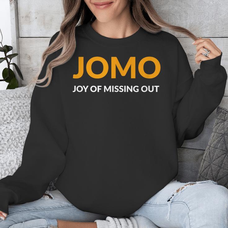 JOMO Joy Of Missing Out Introvert Unisex Sweatshirt JOMO Joy Of Missing Out Introvert Unisex Sweatshirt