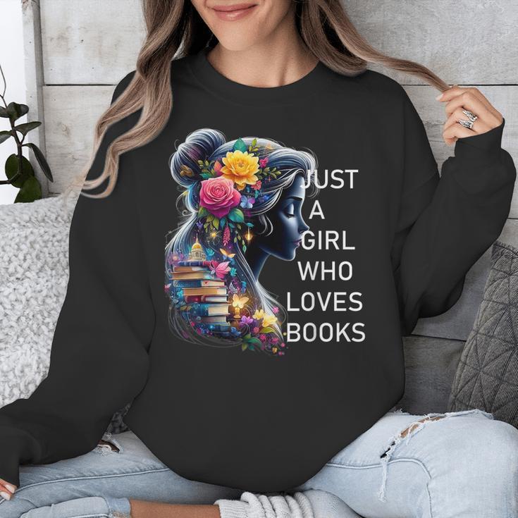 Just a Girl Who Loves Books Unisex Sweatshirt