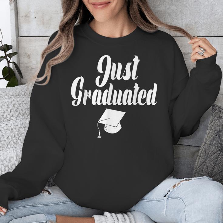 Just Graduated With A Graduation Cap Unisex Sweatshirt