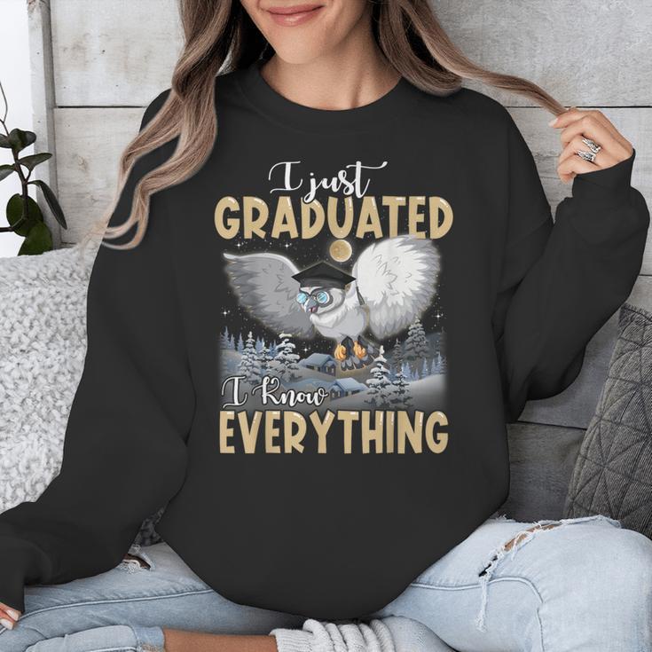 I Just Graduated I Know Everything Graduation Unisex Sweatshirt