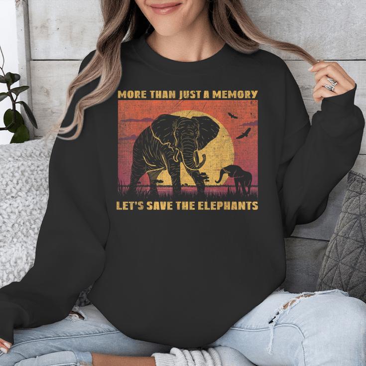 More Than Just A Memory Let's Save The Elephants Day Animal Unisex Sweatshirt More Than Just A Memory Let's Save The Elephants Day Animal Unisex Sweatshirt