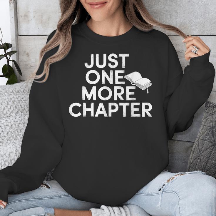 Just One More Chapter Book Lover Quote Unisex Sweatshirt