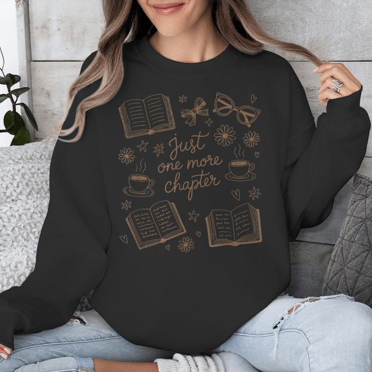 Just One More Chapter Book Lover Reading Men Women Matching Unisex Sweatshirt