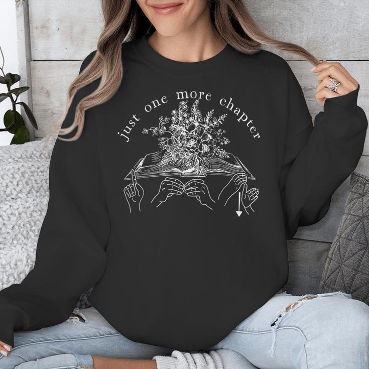 Just One More Chapter Deaf ASL Reading Book Librarian Unisex Sweatshirt