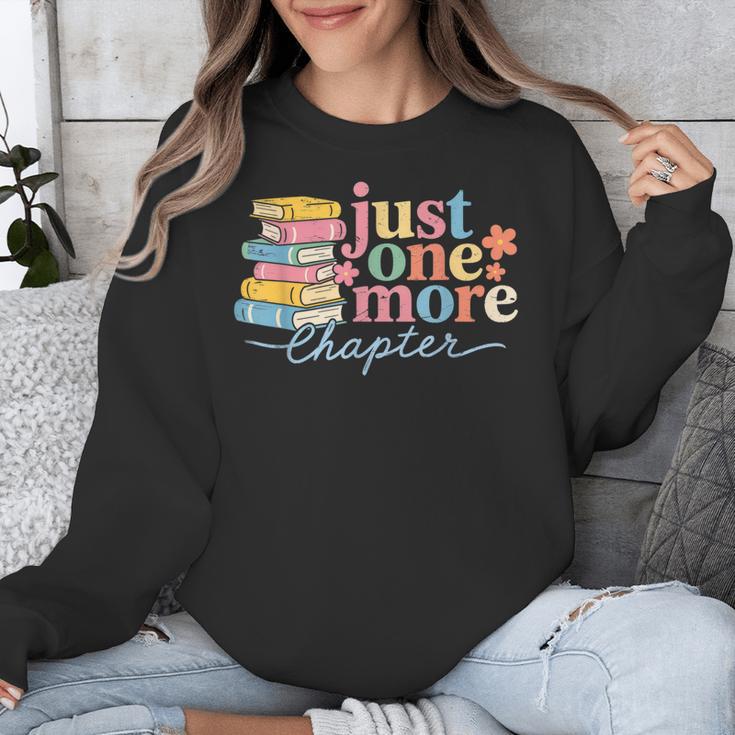 Just One More Chapter Floral Book Reading Teacher Bookworm Unisex Sweatshirt Just One More Chapter Floral Book Reading Teacher Bookworm Unisex Sweatshirt