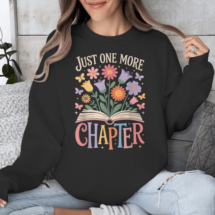 Just One More Chapter Reading Book Lover Unisex Sweatshirt