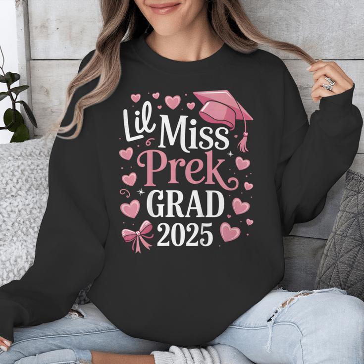 Kids Little Miss Pre-K Grad 2025 Preschool Girls Prek Graduation Unisex Sweatshirt