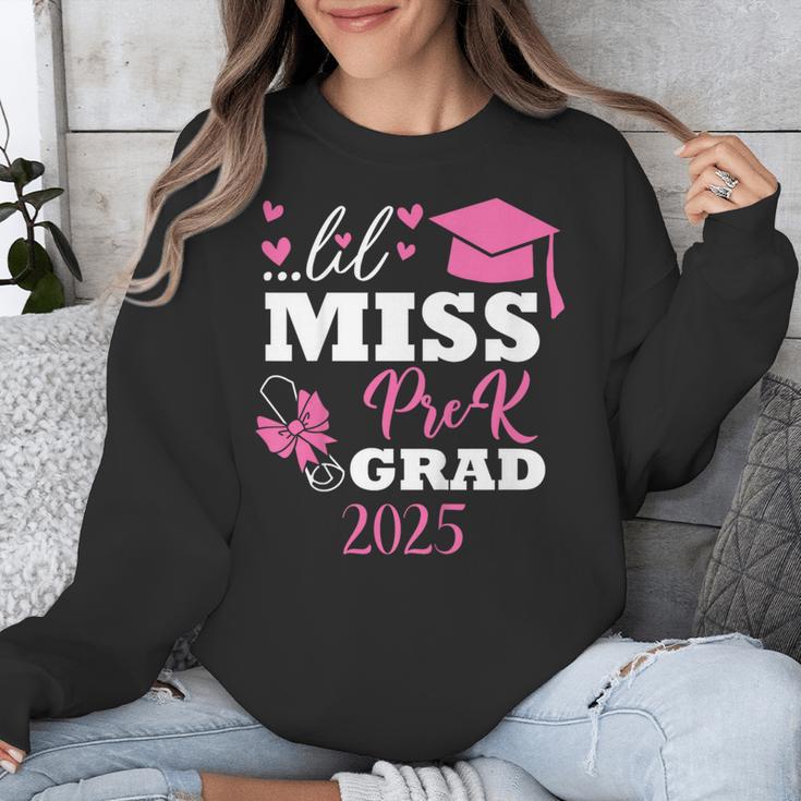 Kids Little Miss Pre-K Grad Preschool Prek Graduation 2025 Unisex Sweatshirt