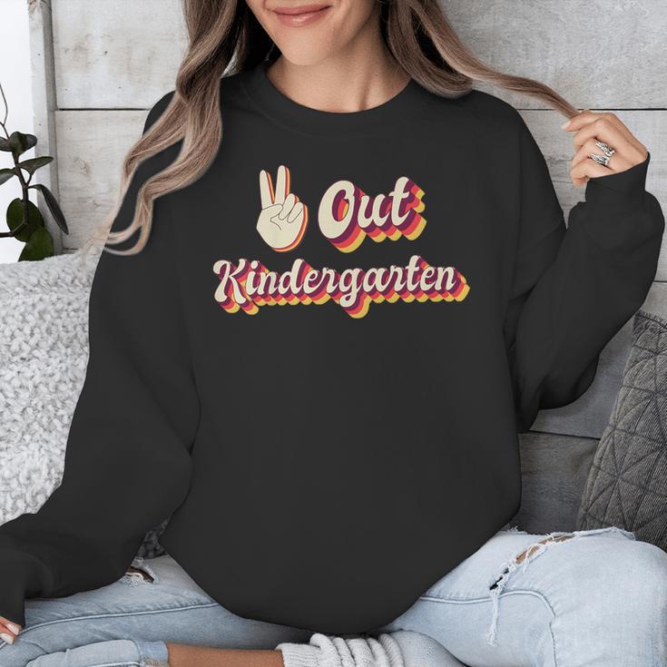 Kids Peace Out Kindergarten Graduation Kindergarten Graduate Unisex Sweatshirt