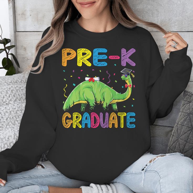 Kids Pre-K Graduate Brontosaurus Dino Pre Kindergarten Graduation Unisex Sweatshirt