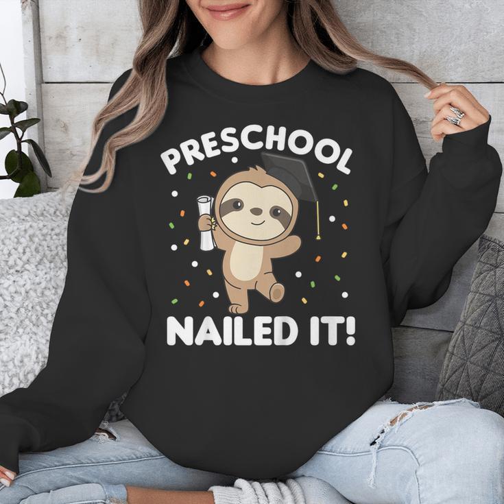 Kids Kids Preschool Nailed It Sloth Graduation Unisex Sweatshirt